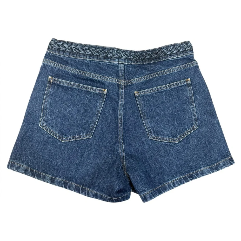 Frame‎ Braided Waistband Shorts In Penelope